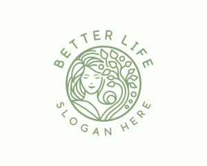 Eco Woman Wellness logo design