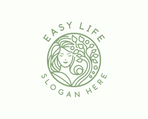 Eco Woman Wellness logo design