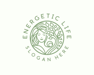 Eco Woman Wellness logo design