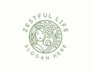 Eco Woman Wellness logo design