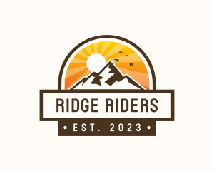 Outdoor Mountain Hiking logo design