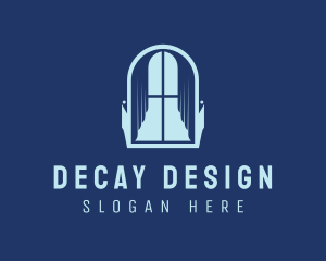 Curtain Interior Design logo design