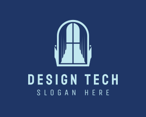 Curtain Interior Design logo design