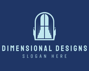 Curtain Interior Design logo design