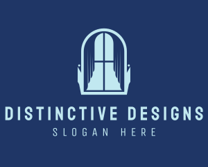 Curtain Interior Design logo design