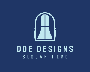 Curtain Interior Design logo design