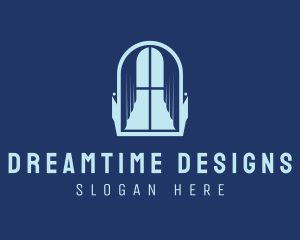 Curtain Interior Design logo design