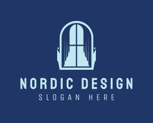 Curtain Interior Design logo design