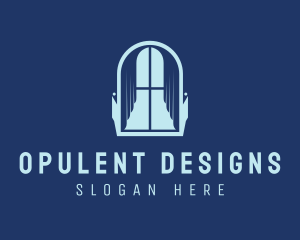 Curtain Interior Design logo design