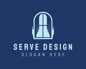 Curtain Interior Design logo design