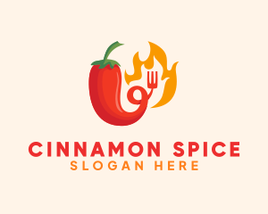 Hot Chili Fork logo design