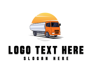 Transport Truck Vehicle logo