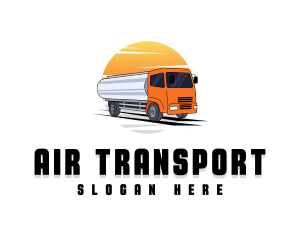 Transport Truck Vehicle logo design