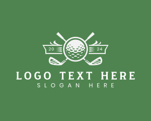 Golf Ball Sports Logo