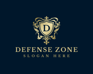 Luxury Ornate Shield Crest logo design