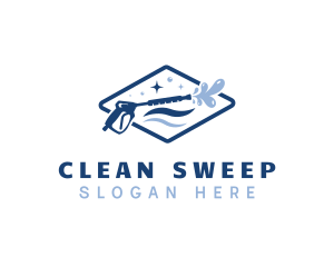 Clean Pressure Washer logo design