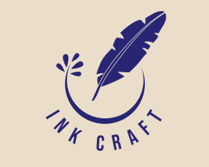 Ink Quill Feather logo