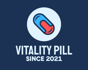 Medicine Capsule Drug logo design