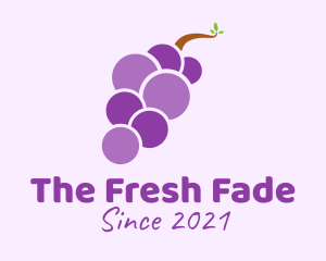 Minimalist Grape Fruit logo design