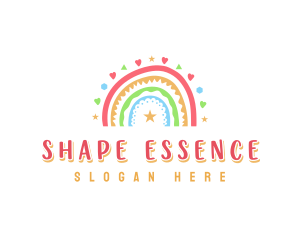 Rainbow Boho Shapes logo