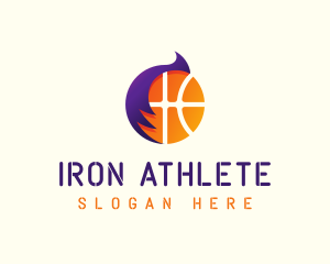 Basketball Hair Style logo design