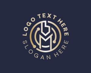 Financial Crypto Letter M  logo