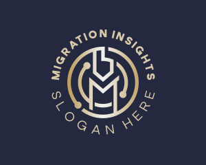 Financial Crypto Letter M  logo