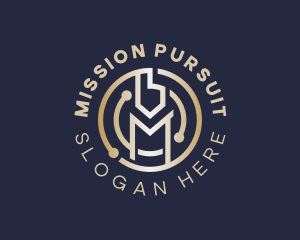 Financial Crypto Letter M  logo