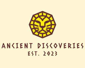 Ancient Mayan Lion logo design