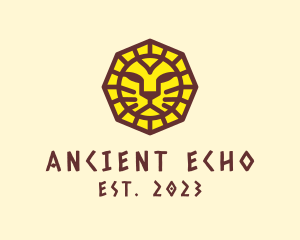 Ancient Mayan Lion logo design