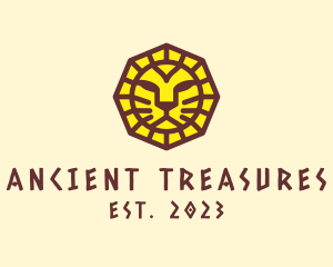 Ancient Mayan Lion logo design