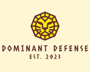 Ancient Mayan Lion logo design