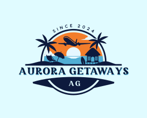 Island Beach Getaway logo design