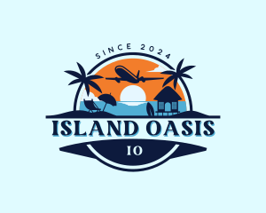 Island Beach Getaway logo design