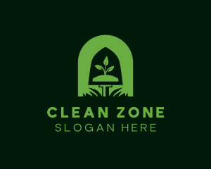 Shovel Plant Landscape Logo