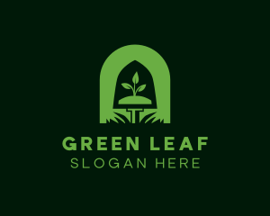 Shovel Plant Landscape logo design