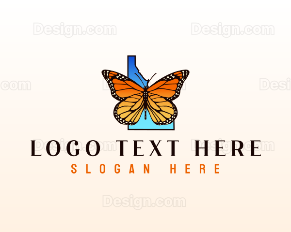 Idaho Monarch Butterfly Logo