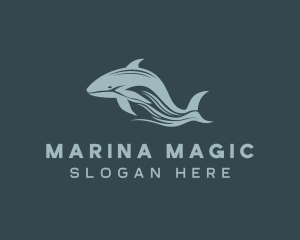 Ocean Whale Marine logo design