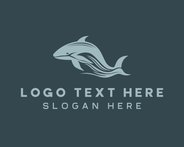 Whale logo example 4