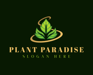 Garden Leaves Planting logo design