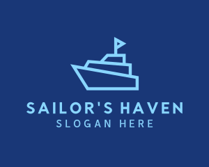 Boat Cruise Ship logo design