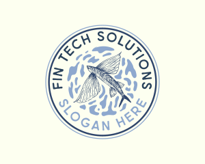 Flying Fish Seafood logo design