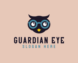 Child Optical Owl logo design