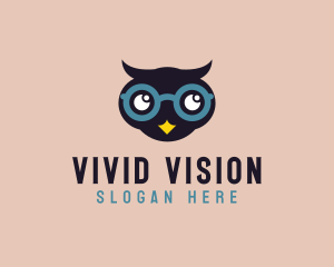 Child Optical Owl logo design