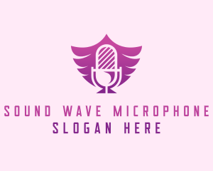 Wings Microphone Podcast logo