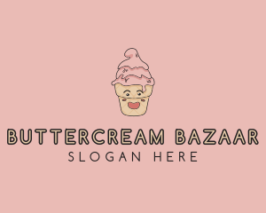 Melting Ice Cream Cone  logo