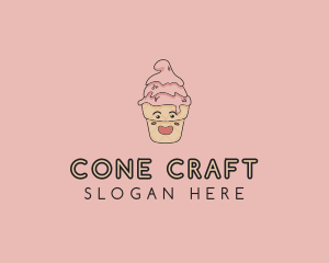 Melting Ice Cream Cone  logo