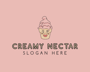 Melting Ice Cream Cone  logo