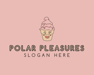 Melting Ice Cream Cone  logo