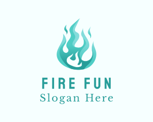 Blue Propane Fire Gas  logo